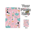 Cute-happy-duck-gift-card-design-seamless-pattern-template Playing Cards 54 Designs (Mini) Front - Spade3