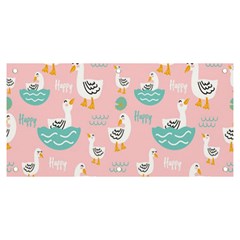 Cute-happy-duck-gift-card-design-seamless-pattern-template Banner And Sign 6  X 3  by Salman4z