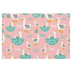 Cute-happy-duck-gift-card-design-seamless-pattern-template Banner And Sign 6  X 4  by Salman4z