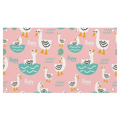 Cute-happy-duck-gift-card-design-seamless-pattern-template Banner And Sign 7  X 4  by Salman4z