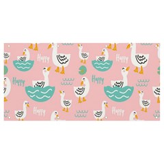 Cute-happy-duck-gift-card-design-seamless-pattern-template Banner And Sign 8  X 4  by Salman4z