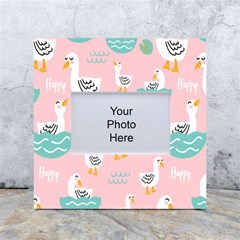 Cute-happy-duck-gift-card-design-seamless-pattern-template White Box Photo Frame 4  X 6  by Salman4z