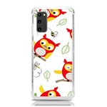 Seamless-pattern-vector-owl-cartoon-with-bugs Samsung Galaxy S20 6.2 Inch TPU UV Case Front