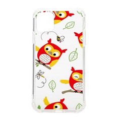 Seamless-pattern-vector-owl-cartoon-with-bugs Iphone 11 Tpu Uv Print Case by Salman4z