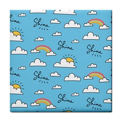 Sky-pattern Tile Coaster