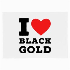 I Love Black Gold Large Glasses Cloth by ilovewhateva