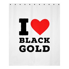 I Love Black Gold Shower Curtain 60  X 72  (medium)  by ilovewhateva