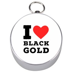 I Love Black Gold Silver Compasses by ilovewhateva