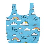 Sky-pattern Full Print Recycle Bag (L) Front