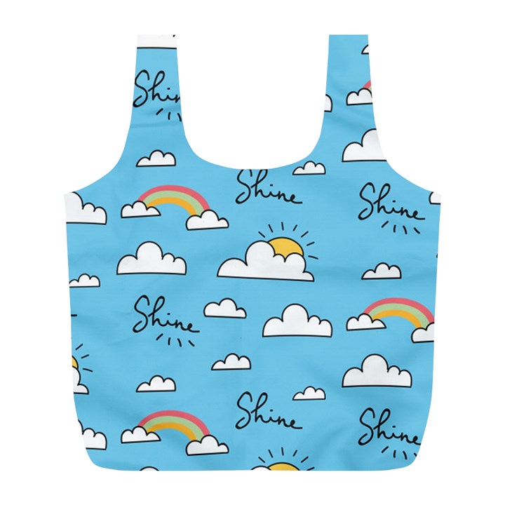 Sky-pattern Full Print Recycle Bag (L)