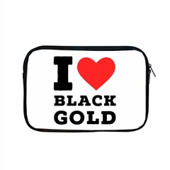 I Love Black Gold Apple Macbook Pro 15  Zipper Case by ilovewhateva