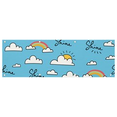 Sky-pattern Banner And Sign 9  X 3  by Salman4z