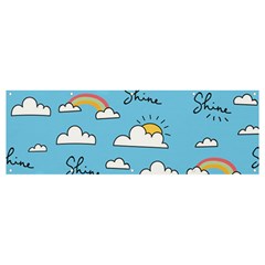 Sky-pattern Banner And Sign 12  X 4  by Salman4z