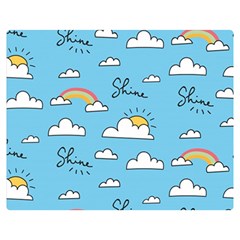 Sky-pattern Premium Plush Fleece Blanket (medium) by Salman4z