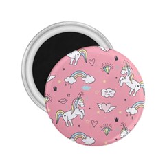 Cute-unicorn-seamless-pattern 2 25  Magnets by Salman4z