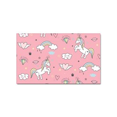 Cute-unicorn-seamless-pattern Sticker (rectangular) by Salman4z