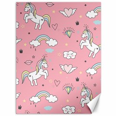 Cute-unicorn-seamless-pattern Canvas 36  X 48  by Salman4z