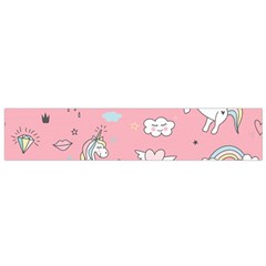 Cute-unicorn-seamless-pattern Small Premium Plush Fleece Scarf by Salman4z