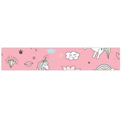 Cute-unicorn-seamless-pattern Large Premium Plush Fleece Scarf  by Salman4z