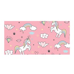 Cute-unicorn-seamless-pattern Satin Wrap 35  X 70  by Salman4z