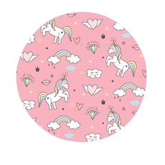 Cute-unicorn-seamless-pattern Mini Round Pill Box (pack Of 3) by Salman4z