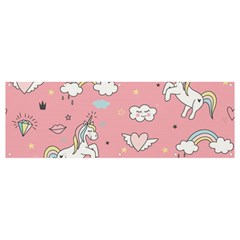 Cute-unicorn-seamless-pattern Banner And Sign 12  X 4  by Salman4z