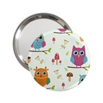 Forest-seamless-pattern-with-cute-owls 2.25  Handbag Mirrors Front