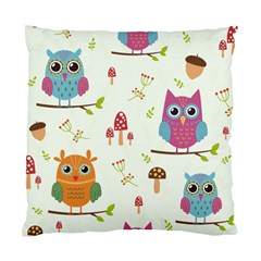 Forest-seamless-pattern-with-cute-owls Standard Cushion Case (one Side) by Salman4z