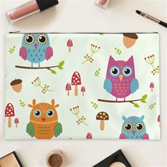 Forest-seamless-pattern-with-cute-owls Cosmetic Bag (xxl) by Salman4z