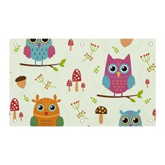 Forest-seamless-pattern-with-cute-owls Banner And Sign 5  X 3 