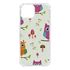 Forest-seamless-pattern-with-cute-owls Iphone 14 Tpu Uv Print Case by Salman4z