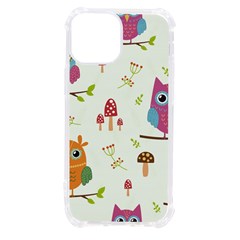 Forest-seamless-pattern-with-cute-owls Iphone 13 Mini Tpu Uv Print Case