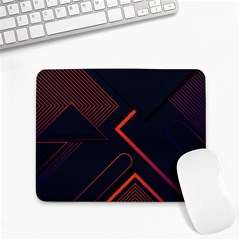 Gradient-geometric-shapes-dark-background-design Small Mousepad by Salman4z