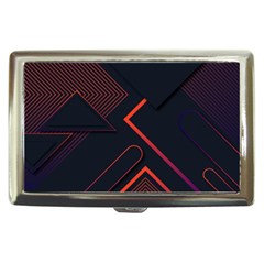 Gradient-geometric-shapes-dark-background-design Cigarette Money Case by Salman4z