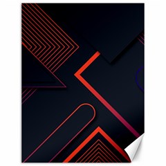 Gradient-geometric-shapes-dark-background-design Canvas 12  X 16  by Salman4z