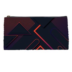 Gradient-geometric-shapes-dark-background-design Pencil Case by Salman4z