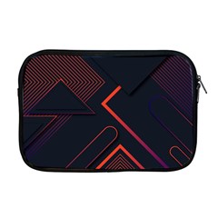 Gradient-geometric-shapes-dark-background-design Apple Macbook Pro 17  Zipper Case by Salman4z