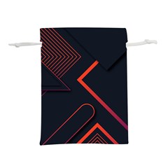 Gradient-geometric-shapes-dark-background-design Lightweight Drawstring Pouch (m) by Salman4z