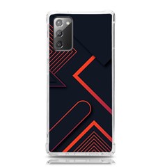 Gradient-geometric-shapes-dark-background-design Samsung Galaxy Note 20 Tpu Uv Case by Salman4z