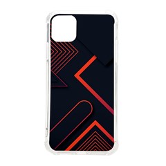 Gradient-geometric-shapes-dark-background-design Iphone 11 Pro Max 6 5 Inch Tpu Uv Print Case by Salman4z