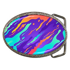 Multicolored-abstract-background Belt Buckles by Salman4z