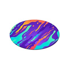 Multicolored-abstract-background Sticker Oval (100 Pack) by Salman4z