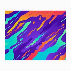 Multicolored-abstract-background Small Glasses Cloth by Salman4z