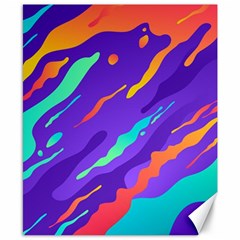 Multicolored-abstract-background Canvas 8  X 10  by Salman4z