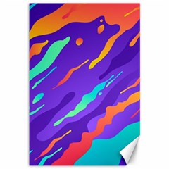 Multicolored-abstract-background Canvas 12  X 18  by Salman4z