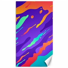 Multicolored-abstract-background Canvas 40  X 72  by Salman4z