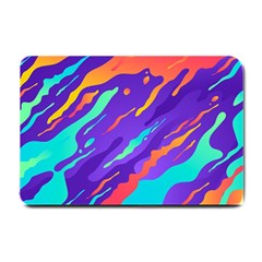 Multicolored-abstract-background Small Doormat by Salman4z