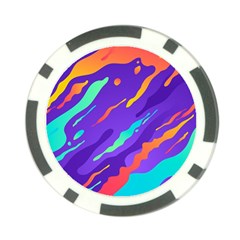 Multicolored-abstract-background Poker Chip Card Guard by Salman4z