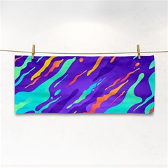 Multicolored-abstract-background Hand Towel by Salman4z