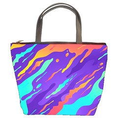 Multicolored-abstract-background Bucket Bag by Salman4z